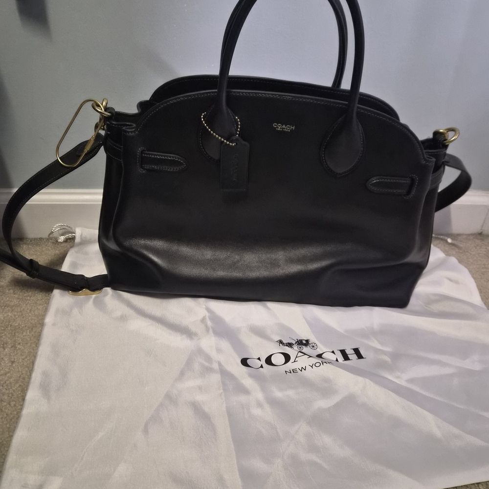 Coach Black Leather Women's Bag